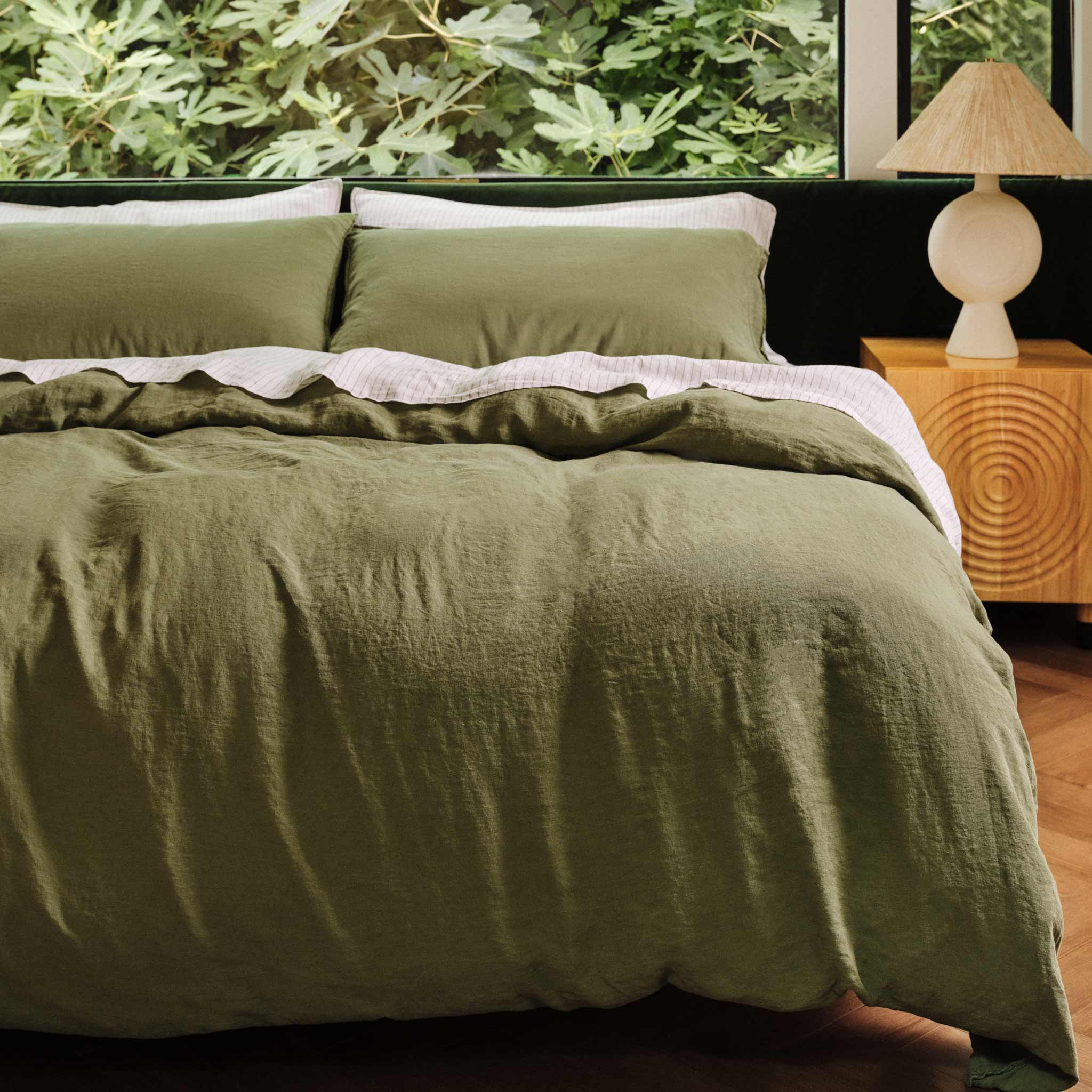 Washed European Linen Duvet Set J3