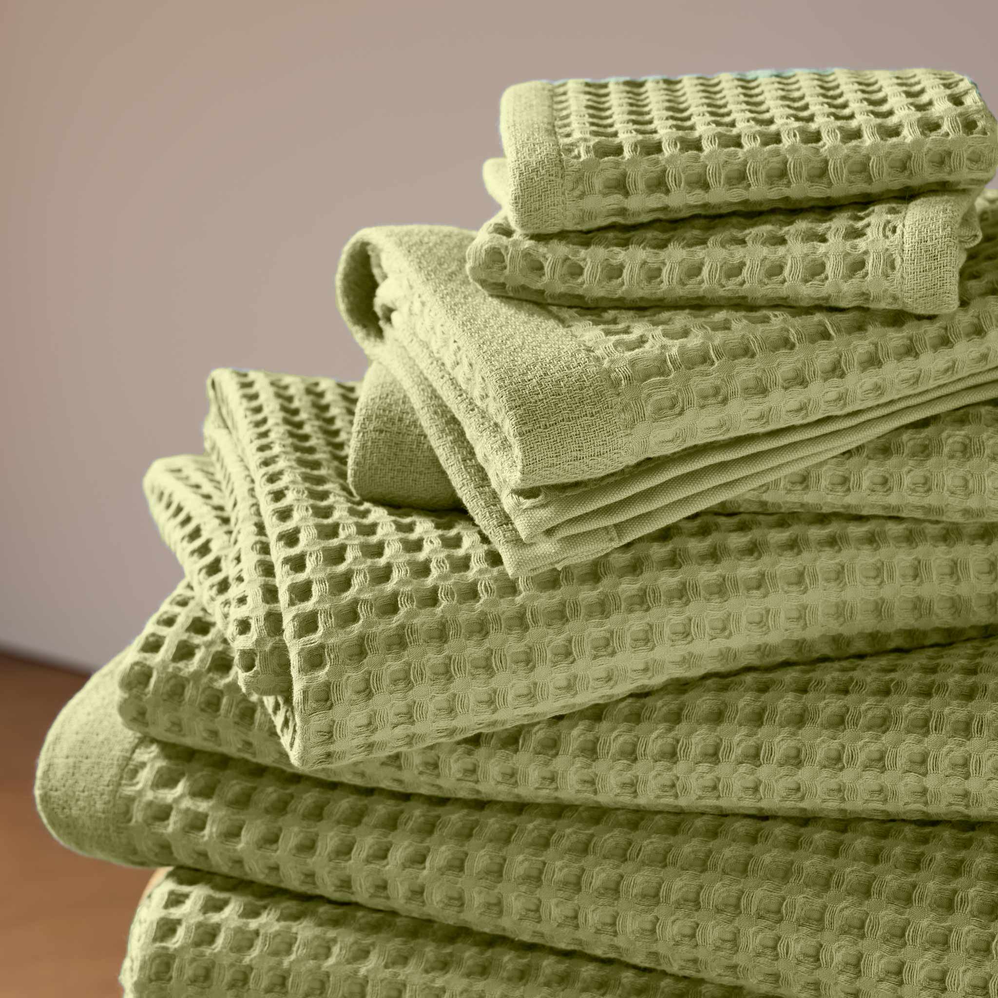 Dreamweave Waffle Bath Towels Set of 2 O1
