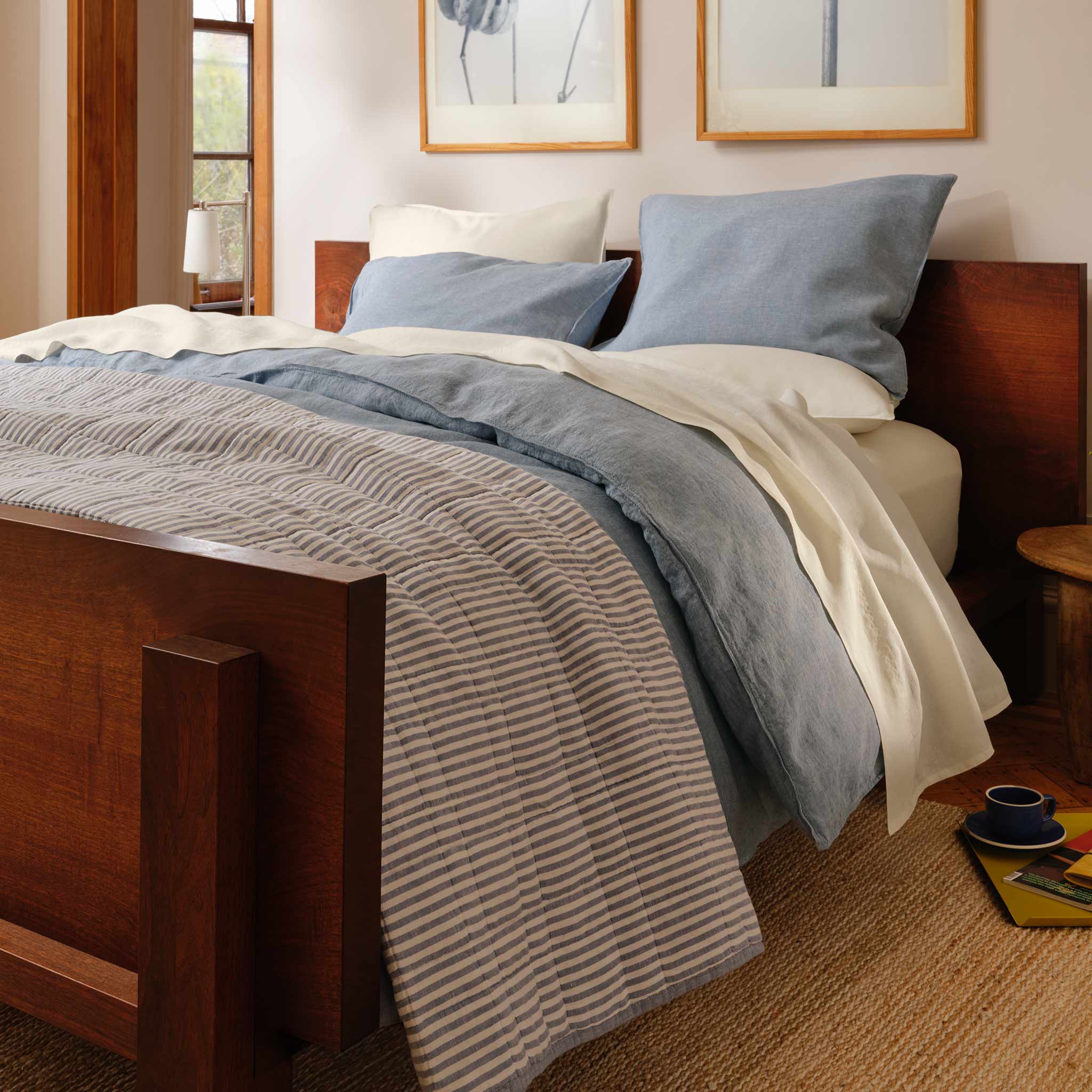 Washed European Linen Core Sheet Set J6