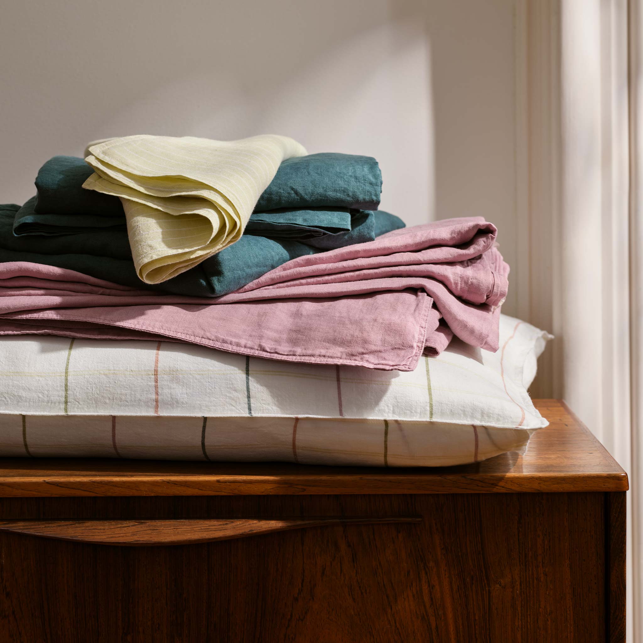 Washed European Linen Duvet Set J3