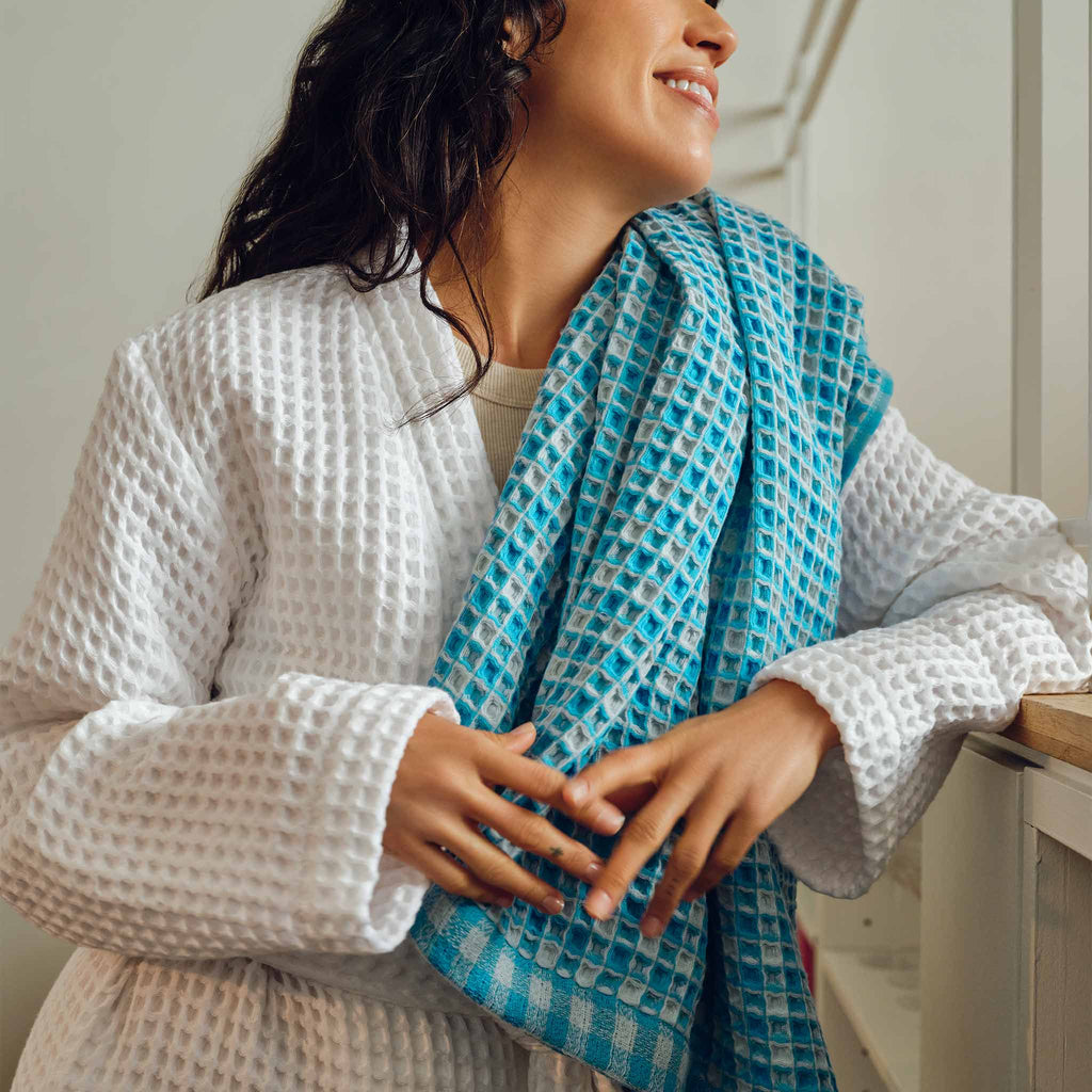 Dreamweave Waffle Bath Towels Set of 2 O1